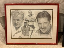 Framed pencil drawing of