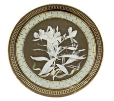 MINTON EXCEPTIONAL RARE QUALITY PATE SUR PATE PLATE - VERY UNUSUAL EXAMPLE C1900