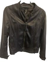 Naf Naf Black Leather Jacket