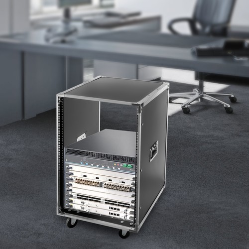 16u cabinet portable - 16u, rolling