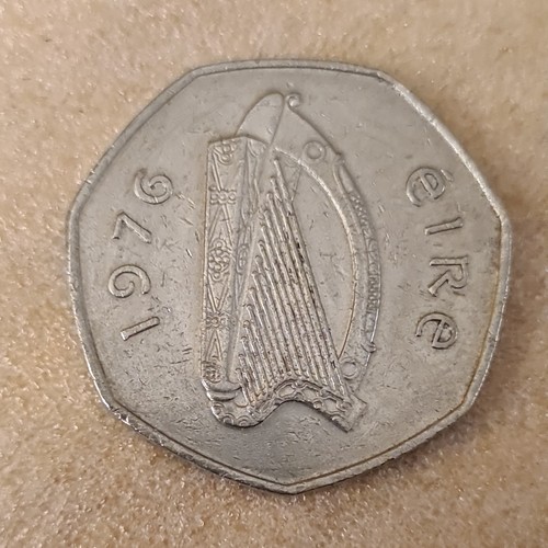 1976 irish 50p fifty - 50p, pence
