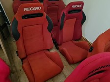 Pair red recaro - of,