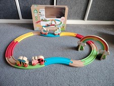 Wooden Animal Train Track Set ELC girl boy Brio Bigjigs compatible