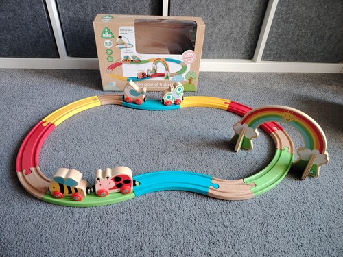 Wooden animal train - wooden,