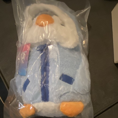 Plush penguin soft toy blue - penguin,