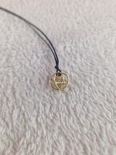 KA Gold Jewelry - Merkaba With Prana Sphere 14K Gold Small Necklace on String