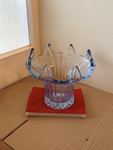 Vintage large and heavy glass - and,