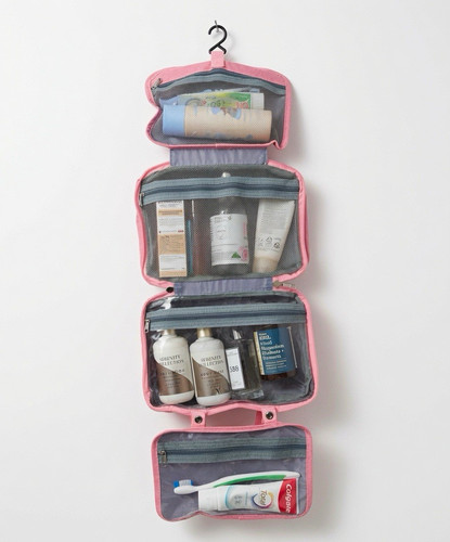 Pink grey polyester hanging - pink,