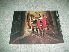 Stanley Baker Autographed Signed Book Page with inscription Welsh actor producer