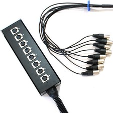 PRO QUALITY 20m 8 Way XLR 3