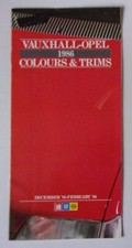 VAUXHALL OPEL orig 1986 UK Mkt