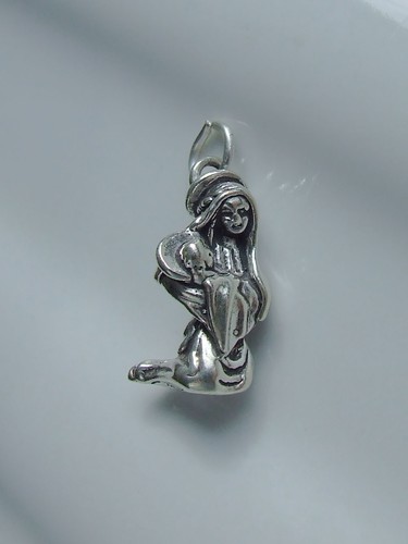 Madonna child charm - madonna, &