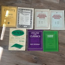 7 x  Vintage solo piano Sheet