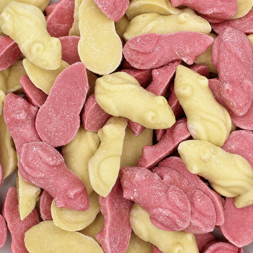 Pink white mice from giant - white,