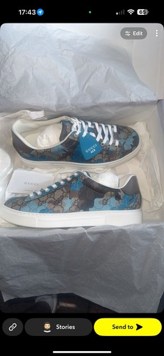 Gucci ace supreme camo low - gucci,