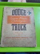 Dodge Truck Spare Parts Catalogue 1947. Models 61C, 122C. Cars Books