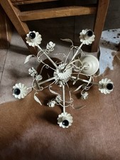 Laura Ashley Cream French Vintage Style 5 Arm Chandelier.