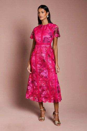 Coast pink line dress - coast, a-line