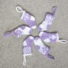 BRAND NEW Six Lilac and White