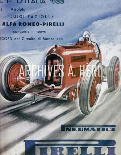 1933 alfa romeo pirelli - alfa, tipo