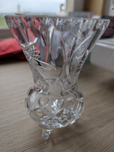 Lead crystal cut glass small - crystal,