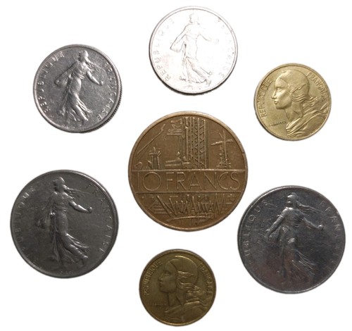 France coins bulk job lot - bulk, 7
