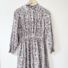M&S Midi Dress Ditsy White