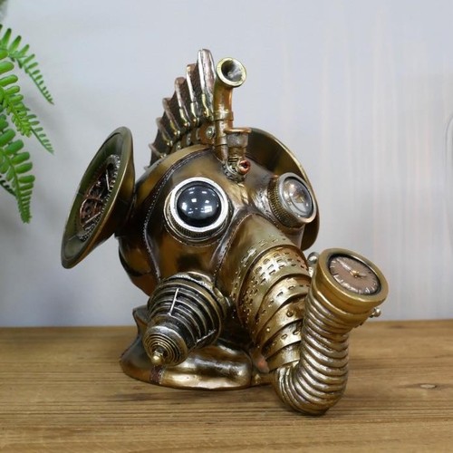 Steampunk elephant head - steampunk, bronze