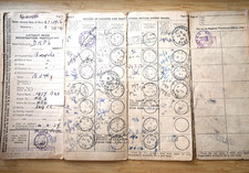 OLD STYLE RF60 LOGBOOK for a BSA B20 249cc MOTORCYCLE registered 14 April 1937