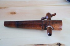 Antique wooden beer wine keg tap and spile / spigot