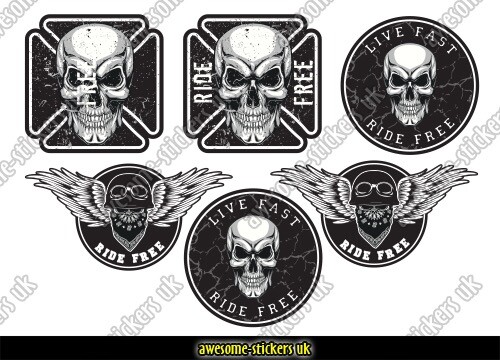 Motorcycle stickers 040 - 6, x