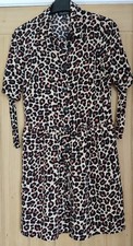 New Animal Print Fit And Flare Dress Size 8 Miss Selfridge