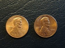 2 x 1 Cent, USA, 1985 - 1986