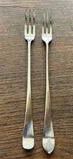 2 Antique Long Silver Plated