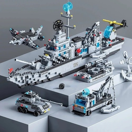 Warship building blocks toy - warship, 6