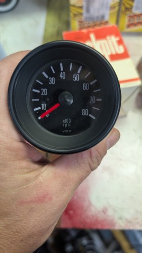Vdo tachometer 8000rpm - vdo, vintage