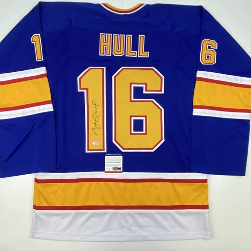 Autographed signed brett hull - brett,