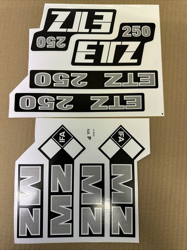 Etz 250 sticker set grey - etz,