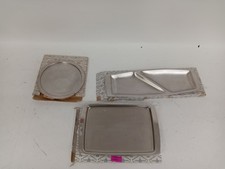 Chichester Stainless Steel Serving Tray Set of 3 Vintage England Made