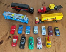 Job Lot 16x Vintage Corgi Cars & Trucks – BP Promo 1990s – Weetabix, Lynx, Rally