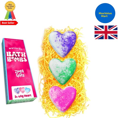 Heart bath bombs - set,