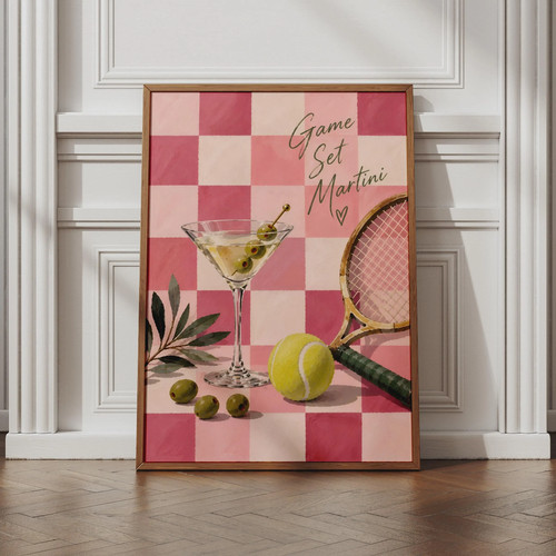 Game set martini tennis - martini,