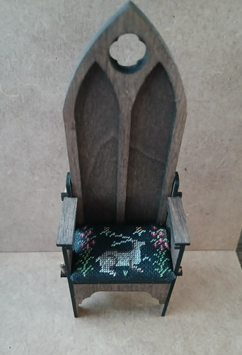 Tudor handstitched throne