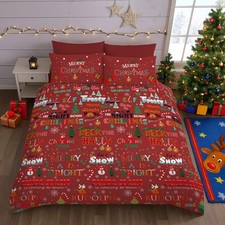 Polycotton christmas duvet set - polycotton,