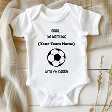 Personalised Football Babygrow