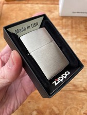 Brushed Chrome Genuine Zippo