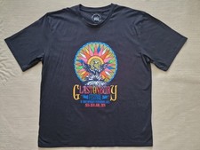 Glastonbury Music Festival 2024 Black T-Shirt Rare Back Print Mens Size XXXL