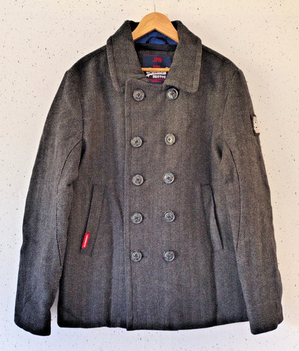 Superdry mens peacoat size - superdry,
