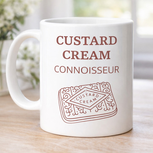 Custard cream connoisseur - custard, mug