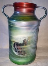 VINTAGE FRENCH MILK CAN POT CHURN / POT A LAIT ALUMINIUM 10 gallon